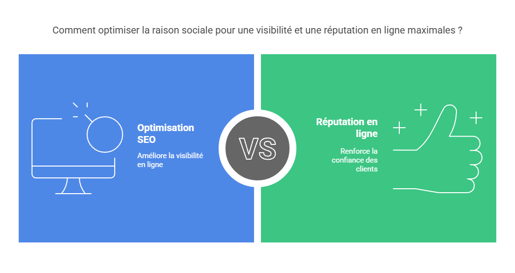 enjeux SEO liés à la raison sociale 